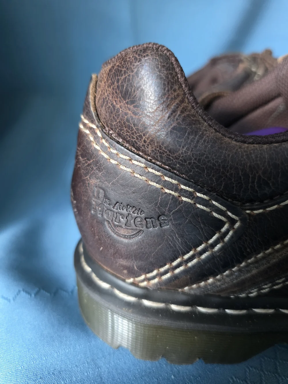 Dr. Martens Vintage Keith Chunky Leather Shoes Brown Casual Oxfords Men 10 Wm 11